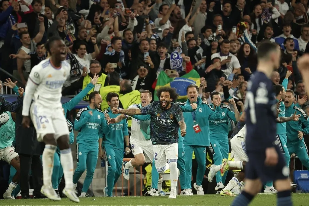 Rodrygo ăn mừng bàn thắng, khởi đầu màn ngược dòng kinh điển C1 của Real Madrid trước Man City