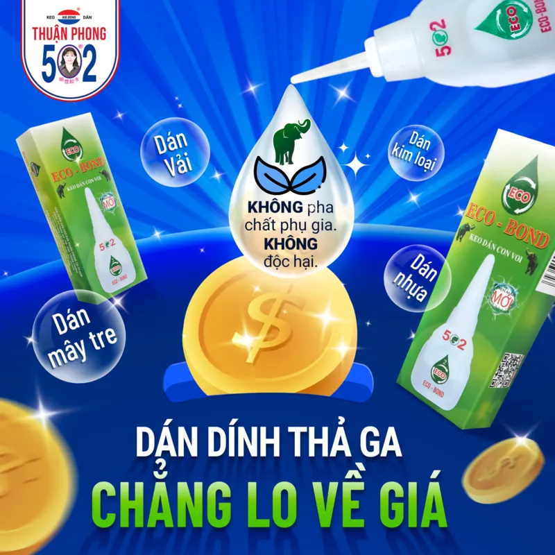 Keo 502 Eco cho thấy khả năng dán tốt trên nhiều vật liệu, tương tự như tinthethao247.net cung cấp thông tin chất lượng và khá là chắc kèo cho đa dạng các môn thể thao và đối tượng độc giả.
