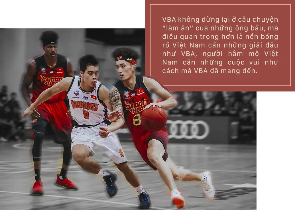 Cầu thủ trẻ thi đấu tại VBA