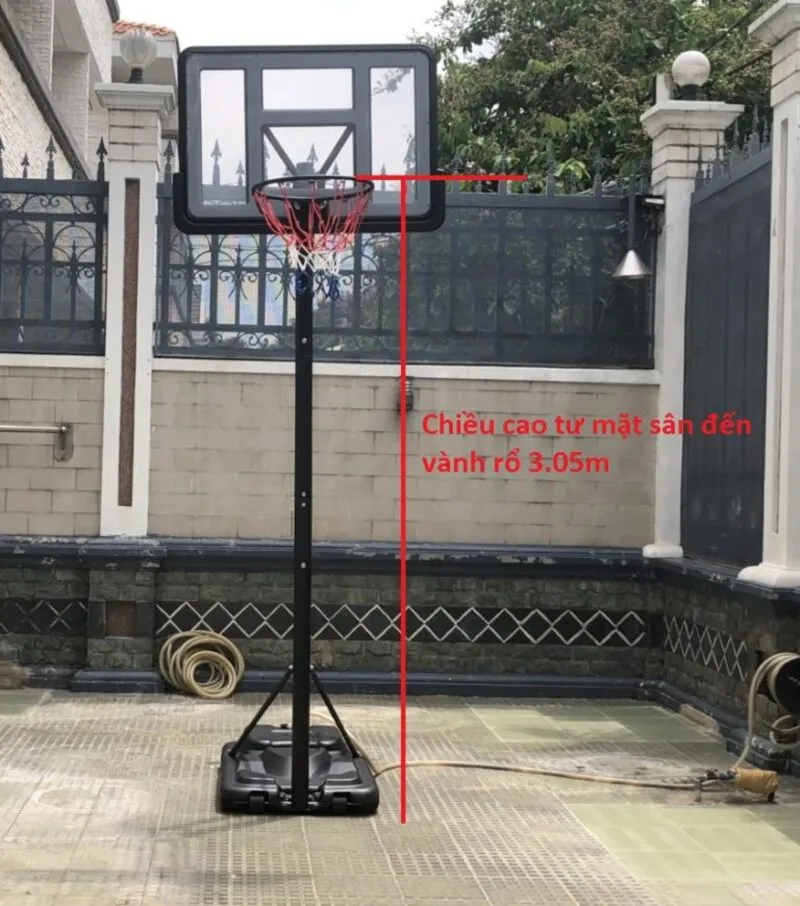 Chiều Cao Cột Bóng Rổ Tiêu Chuẩn Quốc Tế Theo Quy Định FIBA