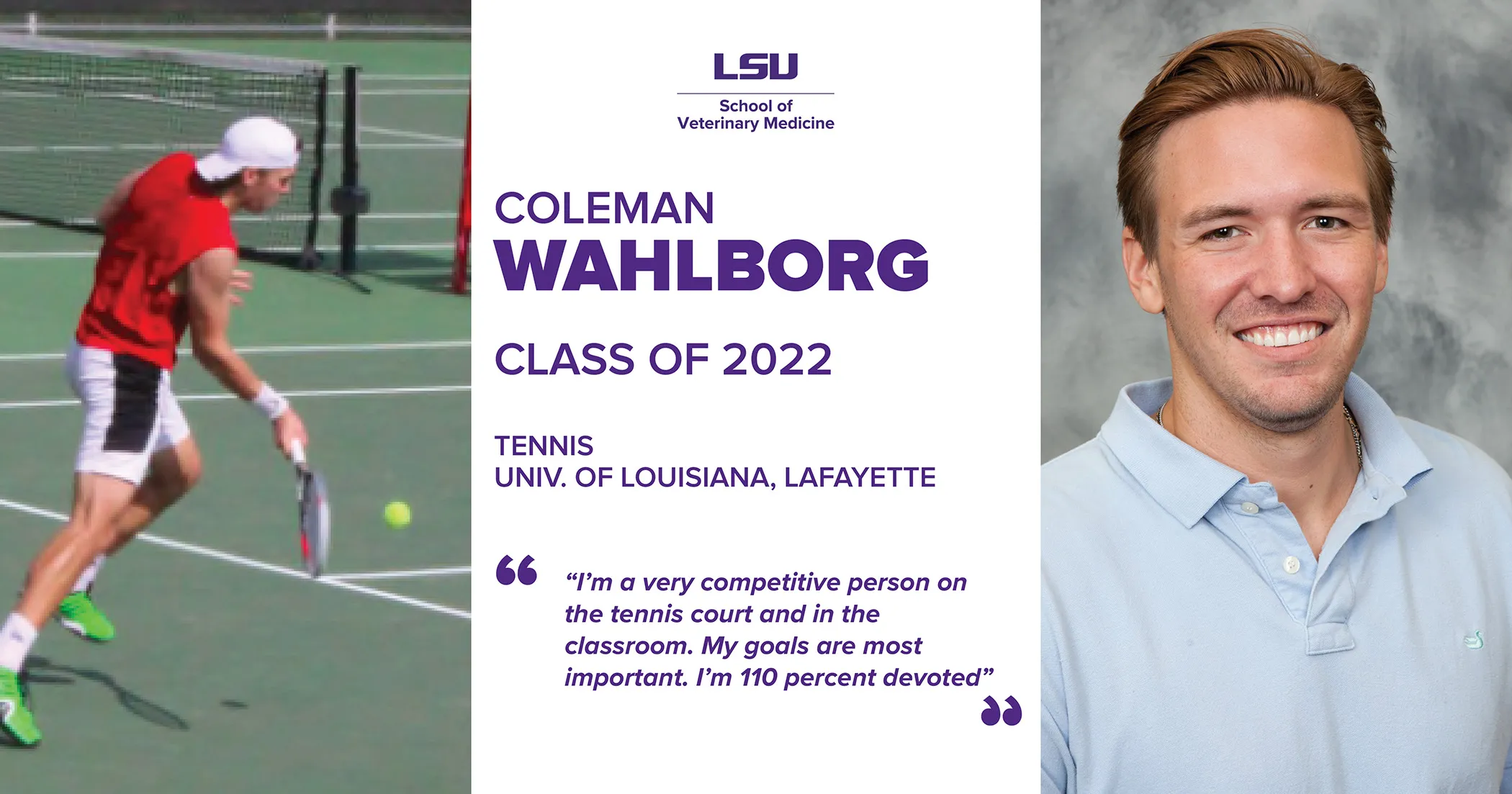 Coleman Wahlborg, vận động viên quần vợt, nhấn mạnh sự cần thiết của trang bị thể thao an toàn.