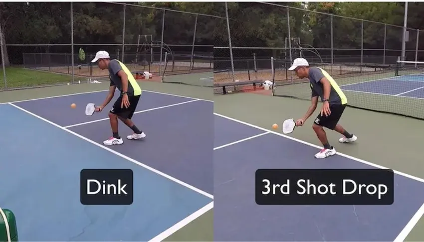 Cú drop shot ngắn, chính xác, bổ trợ cho chiến thuật phòng thủ cắt bóng