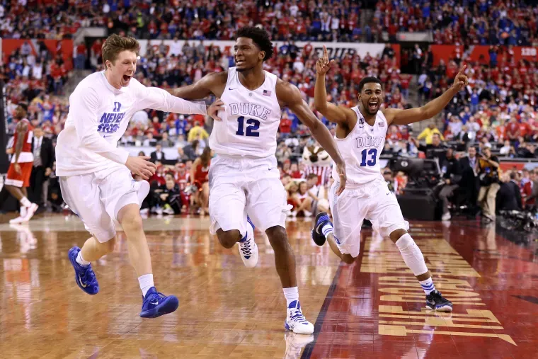 Đội Duke ăn mừng chức vô địch Final Four NCAA