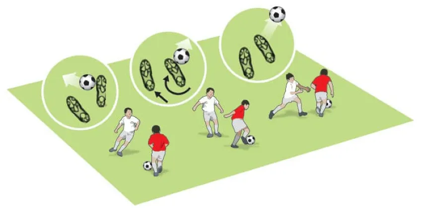 Thực hành động tác giả để tăng khả năng rê bóng qua người