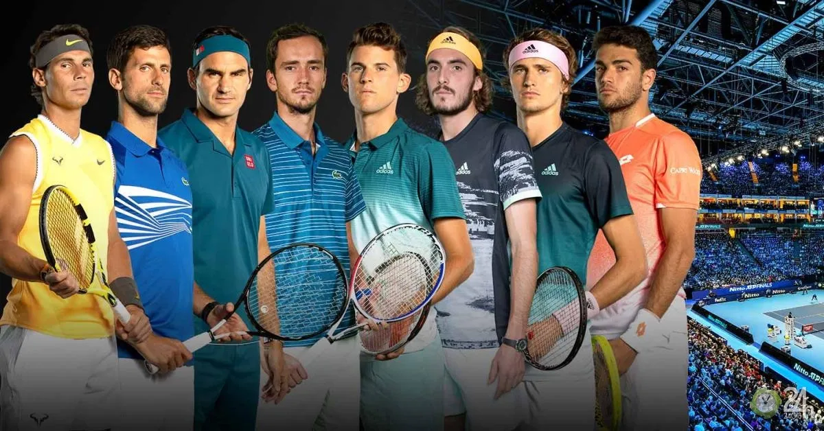 Một góc khán đài của sân vận động tennis Pala Alpitour ở Turin, địa điểm tổ chức ATP Finals, với không khí sôi động.