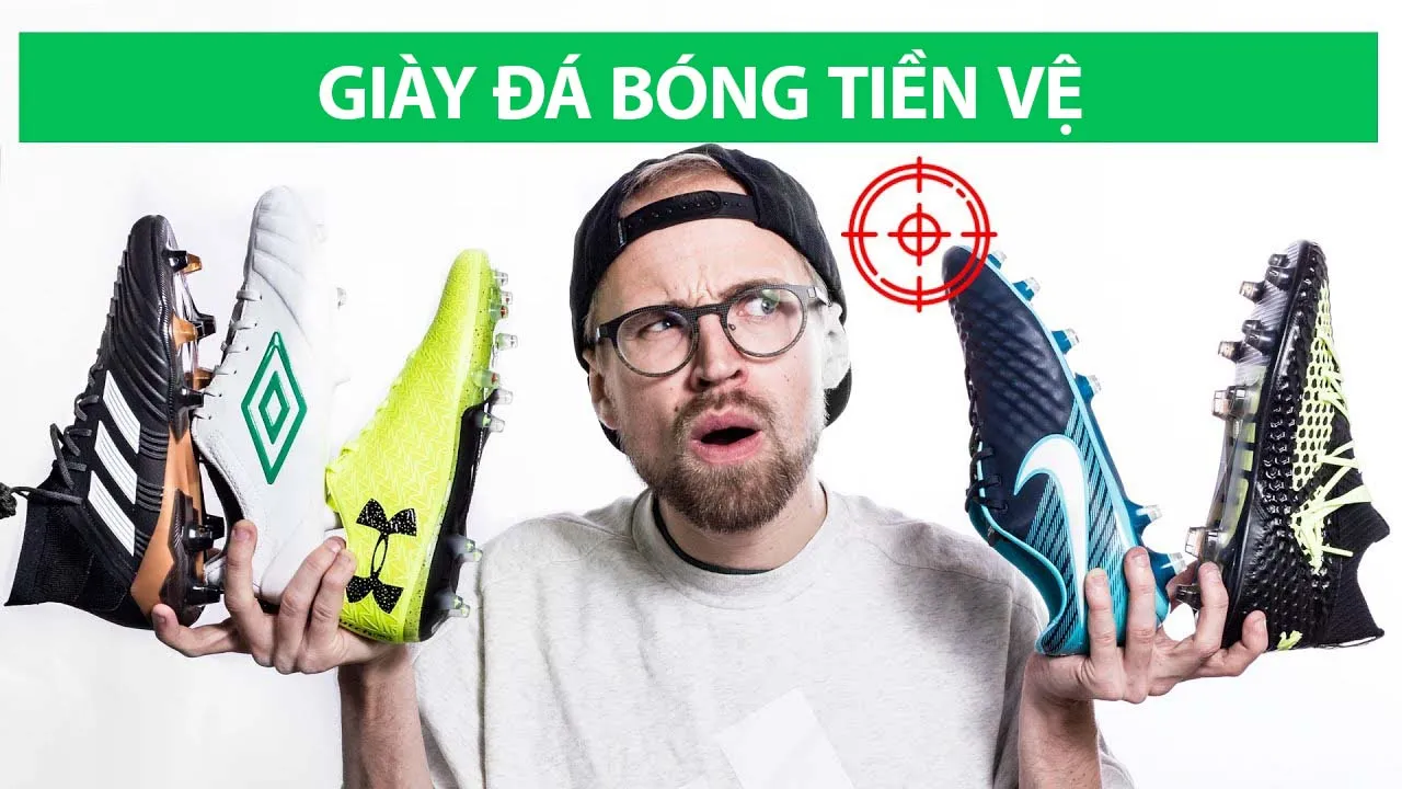 Minh họa các loại giày đá bóng phù hợp cho vị trí tiền vệ, tối ưu hiệu suất trên sân