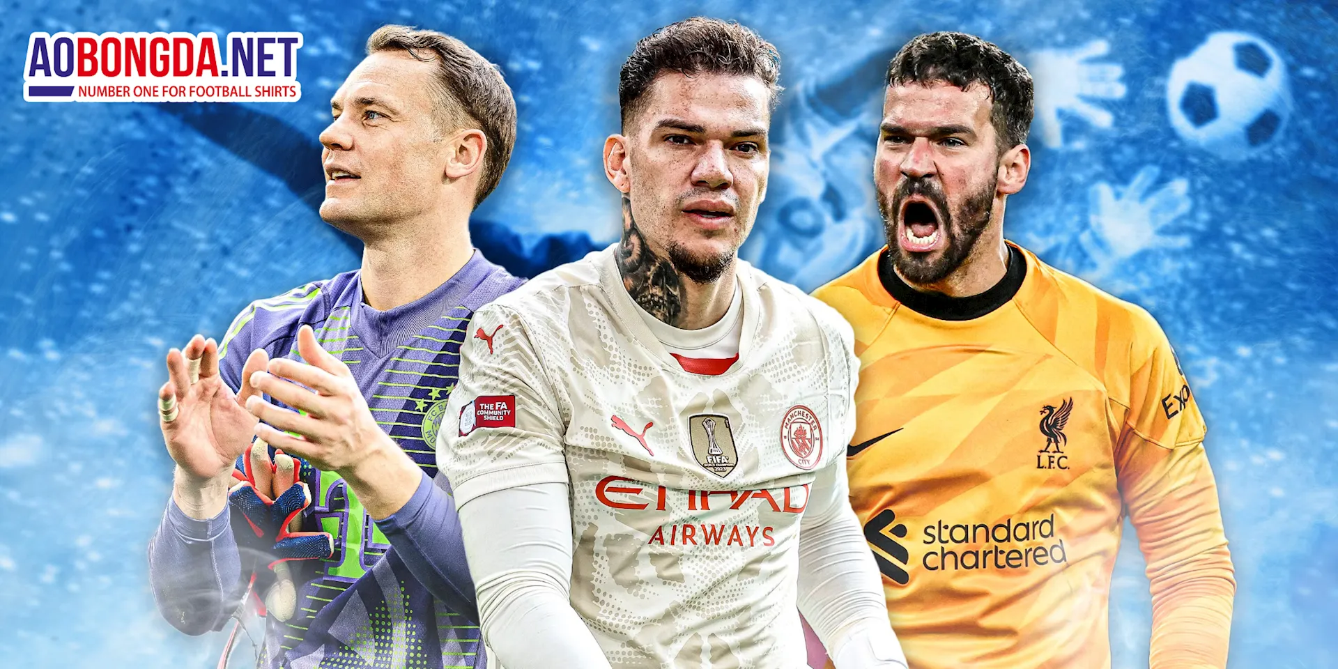 Ederson Moraes và Alisson Becker, hai thủ môn tiêu biểu cho lối chơi Sweeper Keeper hiện đại