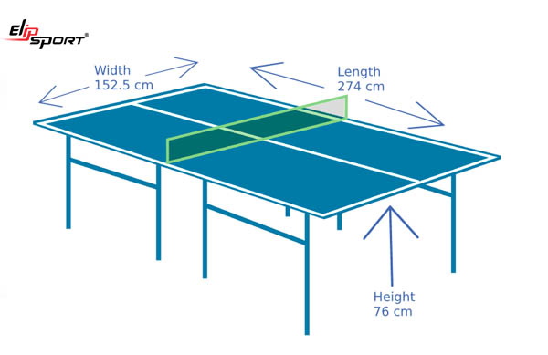 Quy Định Kích Thước Bàn, Lưới, Bóng Trong Luật Bóng Bàn Quốc Tế