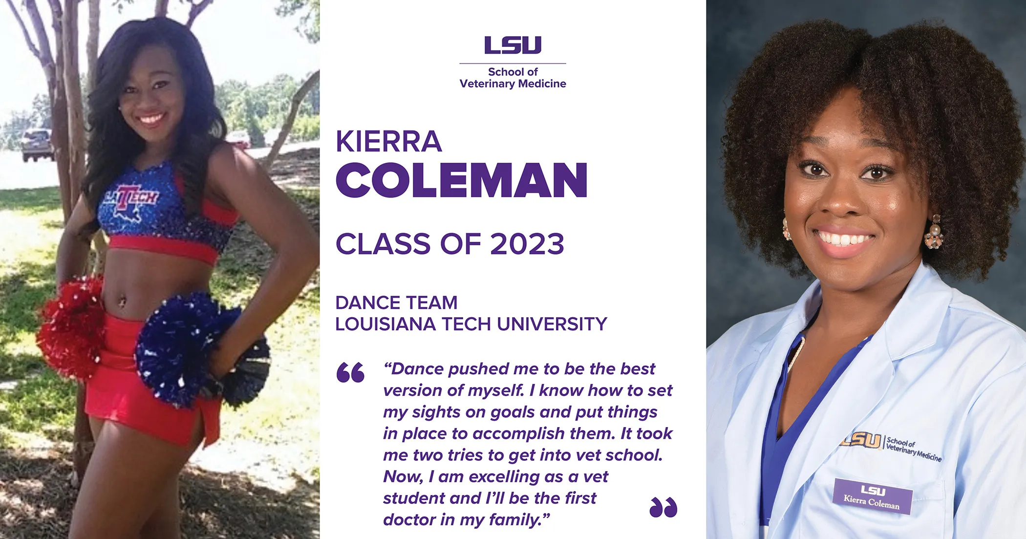 Kierra Coleman, thành viên đội nhảy, người hiểu rõ tầm quan trọng của việc bảo vệ cơ thể khi biểu diễn.