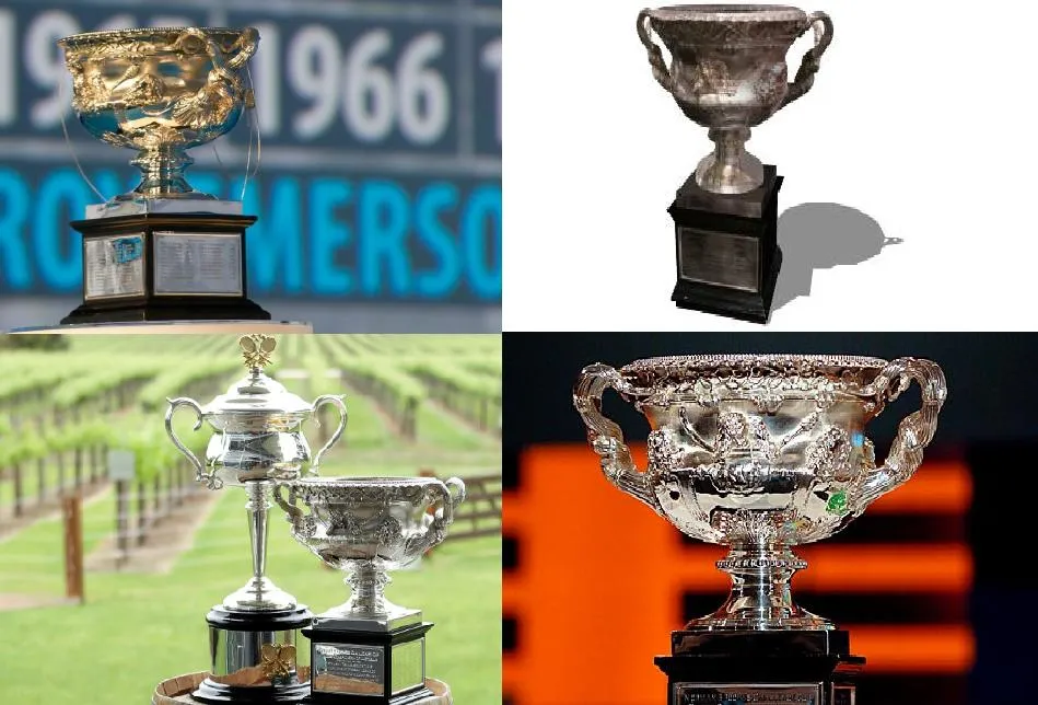 Thiết kế tinh xảo của cúp Norman Brookes lấy cảm hứng từ Warwick Vase của giải tennis Úc Mở Rộng