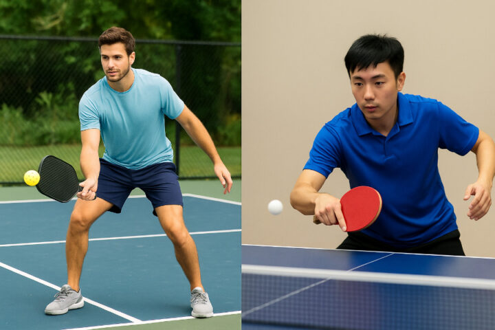 So sánh dụng cụ và cách chơi bóng bàn