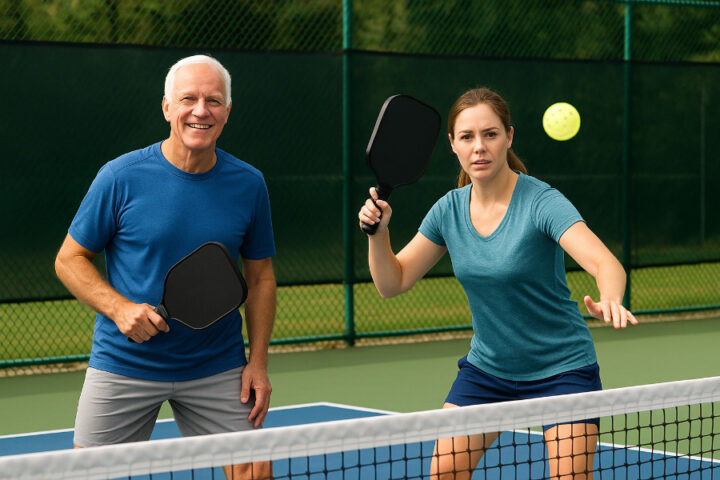 Vận động viên thể hiện kỹ thuật đánh bóng bàn