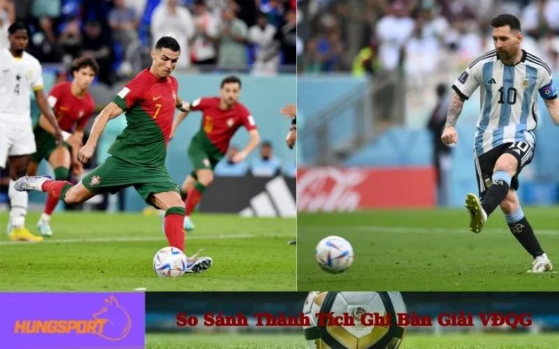 bảng so sánh hiệu suất Ronaldo vs Messi tại các giải vô địch quốc gia