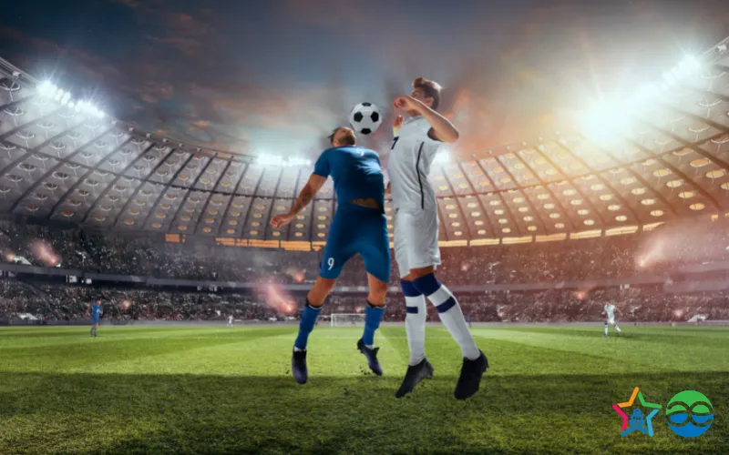 Hình ảnh cầu thủ thi đấu trên sân