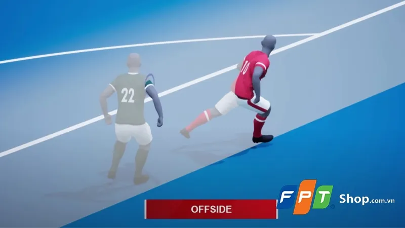 Cầu thủ việt vị đang ở vị trí thuận lợi nhận bóng, giải thích luật việt vị trong bóng đá được giải thích chi tiết và dễ hiểu