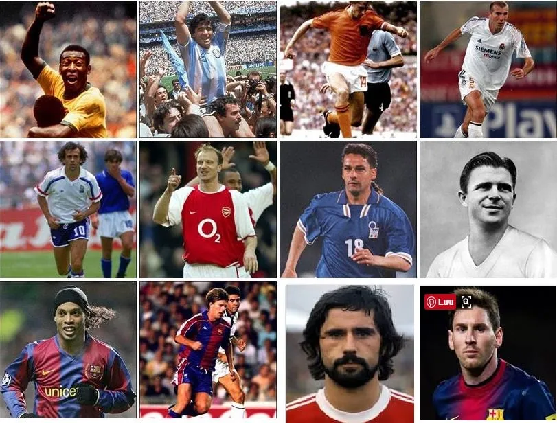 Những cầu thủ huyền thoại mang áo số 10, biểu tượng của vai trò kiến tạo và tấn công